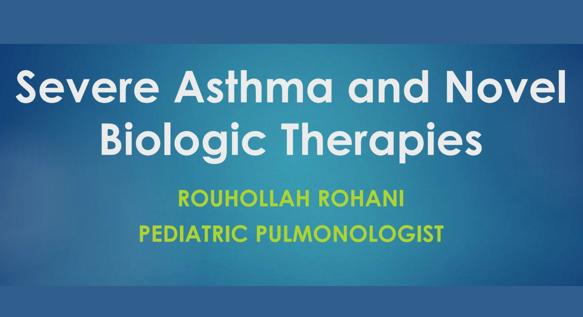 Severe Asthma and Novel